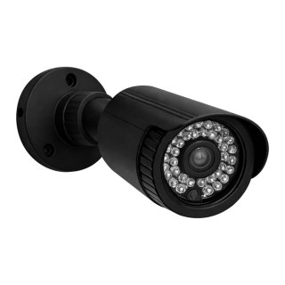 Atrapa kamery monitorującej CCTV, bateryjna, czarna Orno