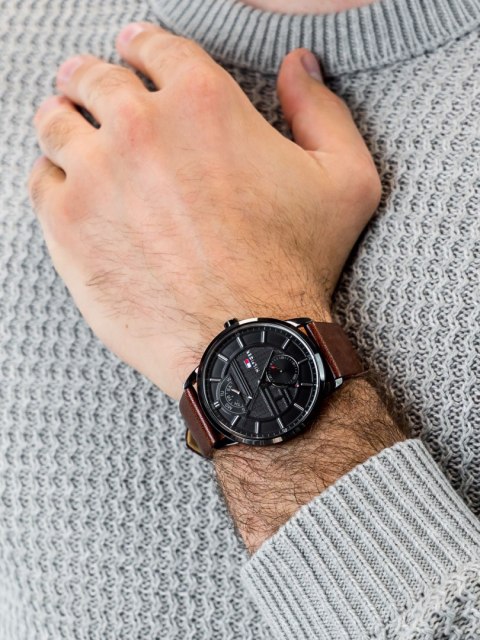 Tommy Hilfiger ZEGAREK MĘSKI TOMMY HILFIGER 1791604 HUNTER (zf079b)