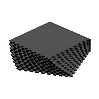 Mata ochronna pod sprzęt fitness i do ćwiczeń na siłowni, puzzle 60x60cm, zestaw 9 szt., 180x180cm, REBEL ACTIVE Rebel