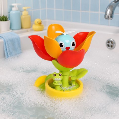 Zabawka Do Kąpieli Tulipan Kwiatek W Doniczce Konewka Fontanna Wodna LEAN TOYS
