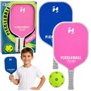Zestaw Paletki Do Gry w Pickleballa Tenisa Badmintona Różowo-Niebieski LEAN TOYS