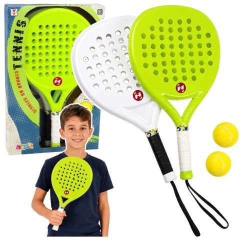 Zestaw Sportowy Do Gry W Tenisa Plażowego Ogrodowego Paletki Piłki Piankowe LEAN TOYS