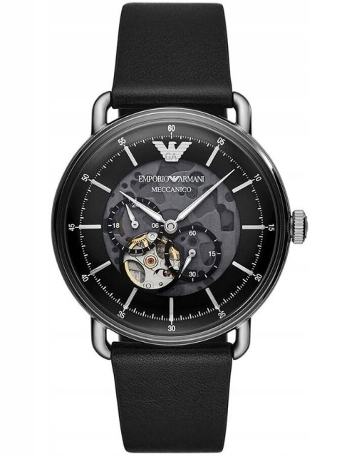 Emporio Armani ZEGAREK MĘSKI EMPORIO ARMANI AVIATOR AUTOMATIC AR60026 + BOX (zi099a)