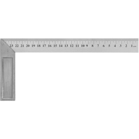 Kątownik stalowy skalowany dwustronnie 300mm Mega