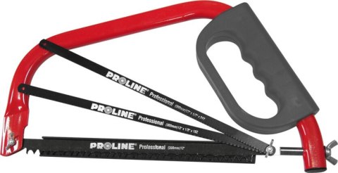 Piła kabłąkowa 300mm, 3 brzeszczoty, osłona ręki proline Proline