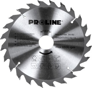 Piła tarczowa do drewna 200*40t*30/20/16mm proline Proline