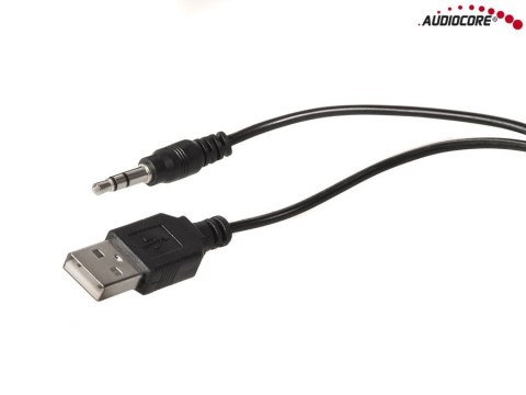 AC870 R 43397 Głośniki komputerowe 6W USB Red&Black Audiocore