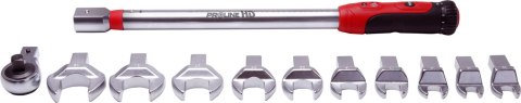 Klucz dynamometryczny 1/2" 40-200nm z końcówkami, proline hd Proline