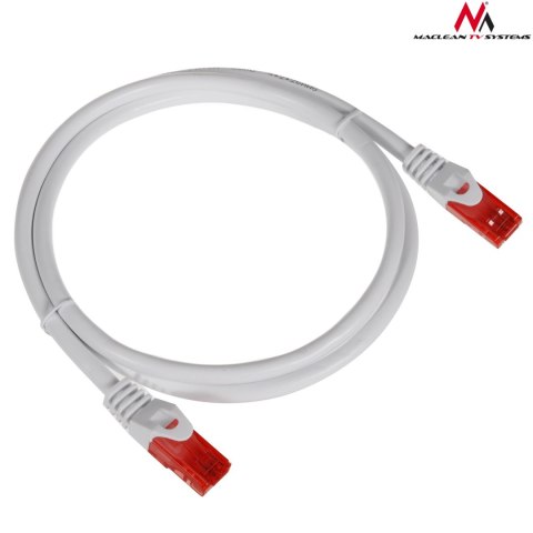 MCTV-301 W 47265 Przewód kabel patchcord UTP cat6 wtyk-wtyk 1m biały Maclean