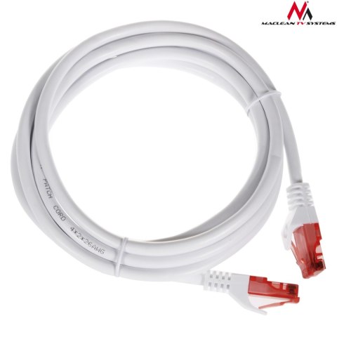 MCTV-302 W 47272 Przewód kabel patchcord UTP cat6 wtyk-wtyk 2m biały Maclean
