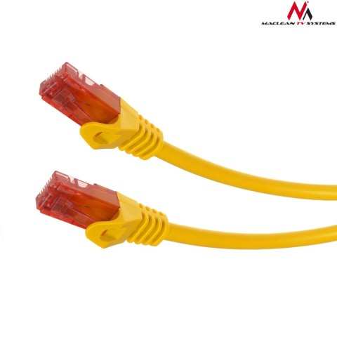 MCTV-302 Y 47274 Przewód kabel patchcord UTP cat6 wtyk-wtyk 2m żółty Maclean