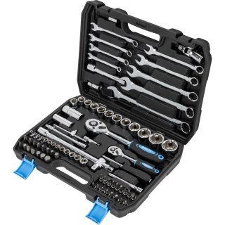 Zestaw 82 szt nas. 1/2", 1/4",4-32mm z klucz.pł.-oczk.8-22mm Mega