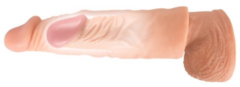 Wrażliwa przedłużka penisa Nature Skin 20 cm z wydłużeniem 3 cm