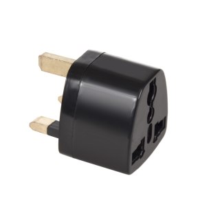 Adapter gniazdo EU na wtyk UK Maclean, czarny, MCE154 Maclean