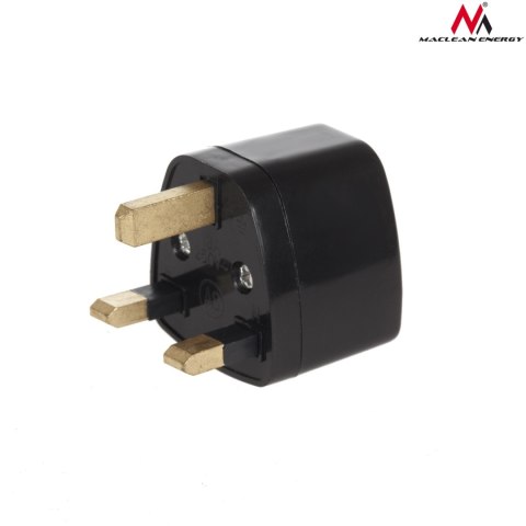 Adapter gniazdo EU na wtyk UK Maclean, czarny, MCE154 Maclean