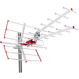 Antena TV DVB-T/T2 HEVC Maclean, aktywna, zewnętrzna combo, filtr Lte, UHF/VHF max 100dBV, MCTV-855A Maclean