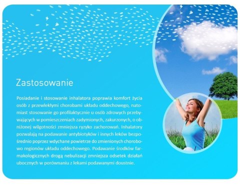 Inhalator dla dzieci Promedix, krówka, zestaw nebulizator, maski, filterki, PR-810 ProMedix