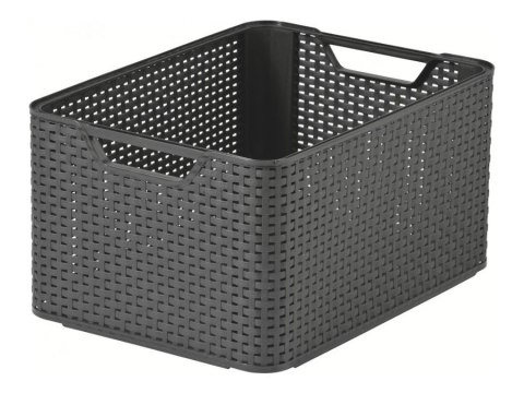 Koszyk z pokrywą Curver Rattan Style L szary Curver