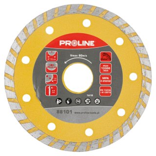 Tarcza diamentowa turbo (mat.bud) 115*2.0*7.5*22.23 proline Proline