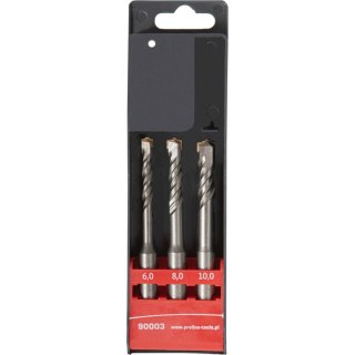 Wiertła do betonu sds plus kpl. szt.3(6,8,10*110) proline Proline