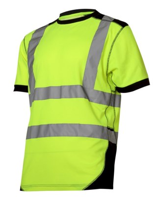 Koszulka t-shirt ostrzegawcza, żółto-czarna, "3xl", ce,lahti Lahti Pro