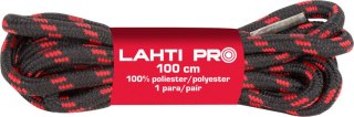 Sznurowadła okrągłe czar-czer l904012p, 10 par, 120cm, lahti Lahti Pro