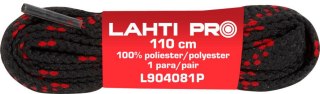 Sznurowadła płask. czar-czer. l904071p, 10 par, 110cm, lahti Lahti Pro