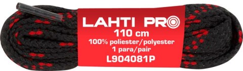 Sznurowadła płask. czar-czer. l904071p, 10 par, 110cm, lahti Lahti Pro