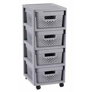Regał ażurowy Curver 4x11L Infinity szary Curver