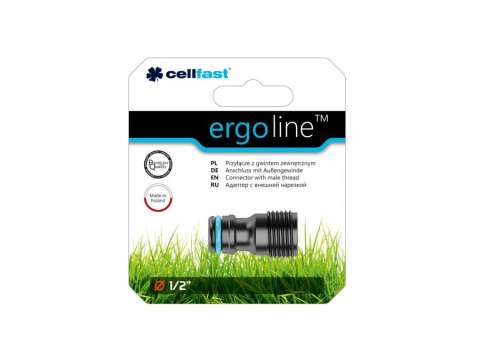Przyłącze z gwintem zewn. 1/2" Cellfast Ergo CELLFAST