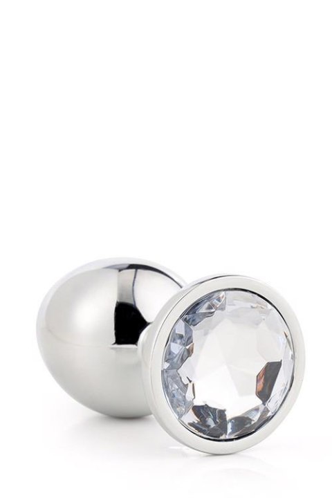 Aluminiowy korek analny Gleaming Love srebrny medium