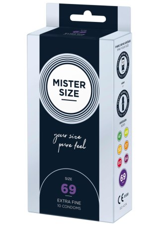 Prezerwatywy MISTER SIZE 69 mm 10 sztuk naturalne