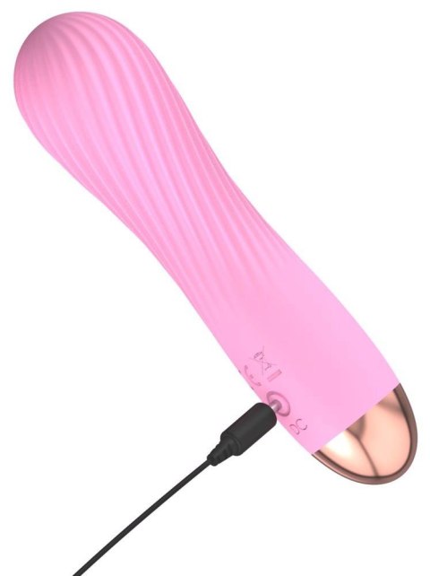 Mini wibrator Cuties różowy silikonowy USB 12,5 cm