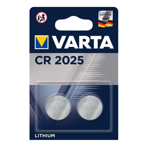 2x bateria CR-2025 CR2025 3V litowe Varta Varta
