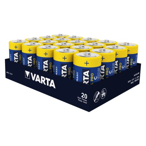 20x bateria R-14 LR14 C 1,5V alkaliczna Varta Industrial Varta