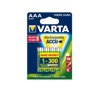 4x akumulator R-03 R03 AAA 1,2V 1000mAh Varta Ready2use Varta