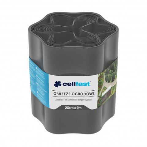 Obrzeże ogrodowe 20cm x 9m Cellfast grafitowe CELLFAST