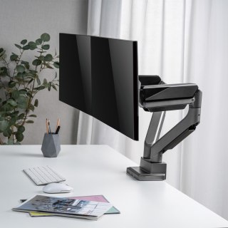 Uchwyt / wieszak biurkowy na dwa monitory Ergo Office, sprężyna gazowa 17"-35" 15kg, VESA 75x75 / 100x100, ER-446 Ergo Office