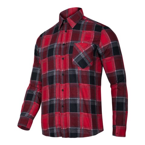 Koszula flanelowa krata czerwona, 120g/m2, "s", ce, lahti Lahti Pro
