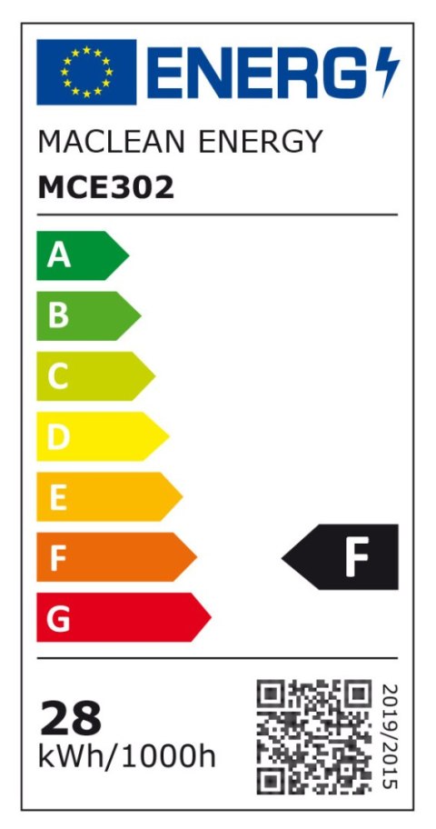 Żarówka LED Maclean, E27, 28W, 220-240V AC, neutralna biała, 4000K, 2940lm, MCE302 NW Maclean