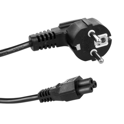 Kabel zasilający typu koniczynka Maclean, 3 pin, wtyk EU, 1.5m, MCTV-857 Maclean
