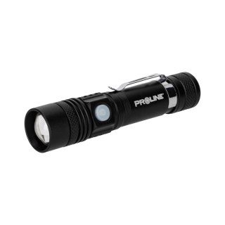 Latarka alu. usb-c, 260 lm, zoom, 3 tryby świecenia, proline Proline