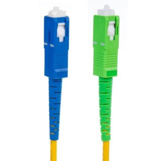 Patchcord światłowód kabel Maclean, SC/APC-SC/UPC SM 9/125 LSZH, jednomodowy, długość 3m, simplex, G657A2, MCTV-402 Maclean