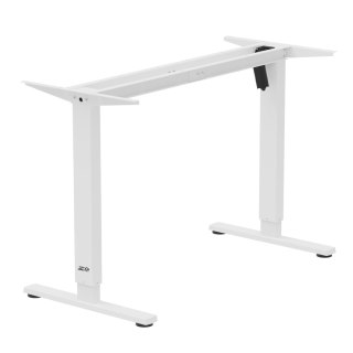 Biurko elektryczne regulacja wys. Ergo Office, max wys. 1160mm, max - 80 kg, bez blatu do pracy stojąco siedzącej, białe, ER-400 Ergo Office