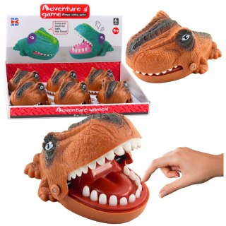 Gra Zręcznościowa Gryzący Atakujący Dinozaur Brązowy LEAN TOYS