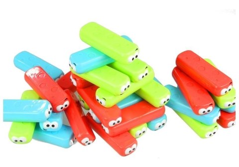 Gra Zręcznościowa Wieża z Klockami Robakami LEAN TOYS