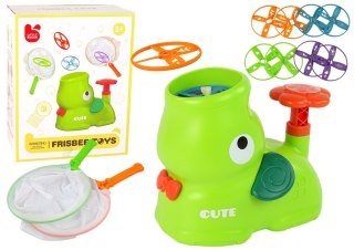 Gra Zręcznościowa Złap Frisbee Słoń Katapulta Zielony LEAN TOYS