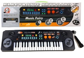 Keyboard Organy z Mikrofonem 37 Klawiszy USB LEAN TOYS