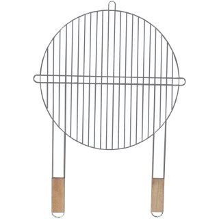 Ruszt grillowy okrągły, Master Grill, śr. 51 cm, materiał: stal chromowana, drewniane uchwyty Master Grill Party
