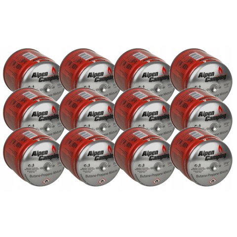 12x KARTUSZ GAZOWY NABÓJ 400ml DO PALNIKA KUCHENKI INKO-TIME